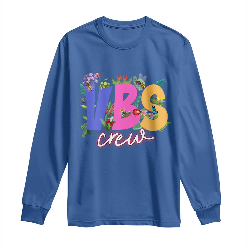 VBS Crew 2025 Long Sleeve Shirt Magninfied Vacation Bible School Adventure