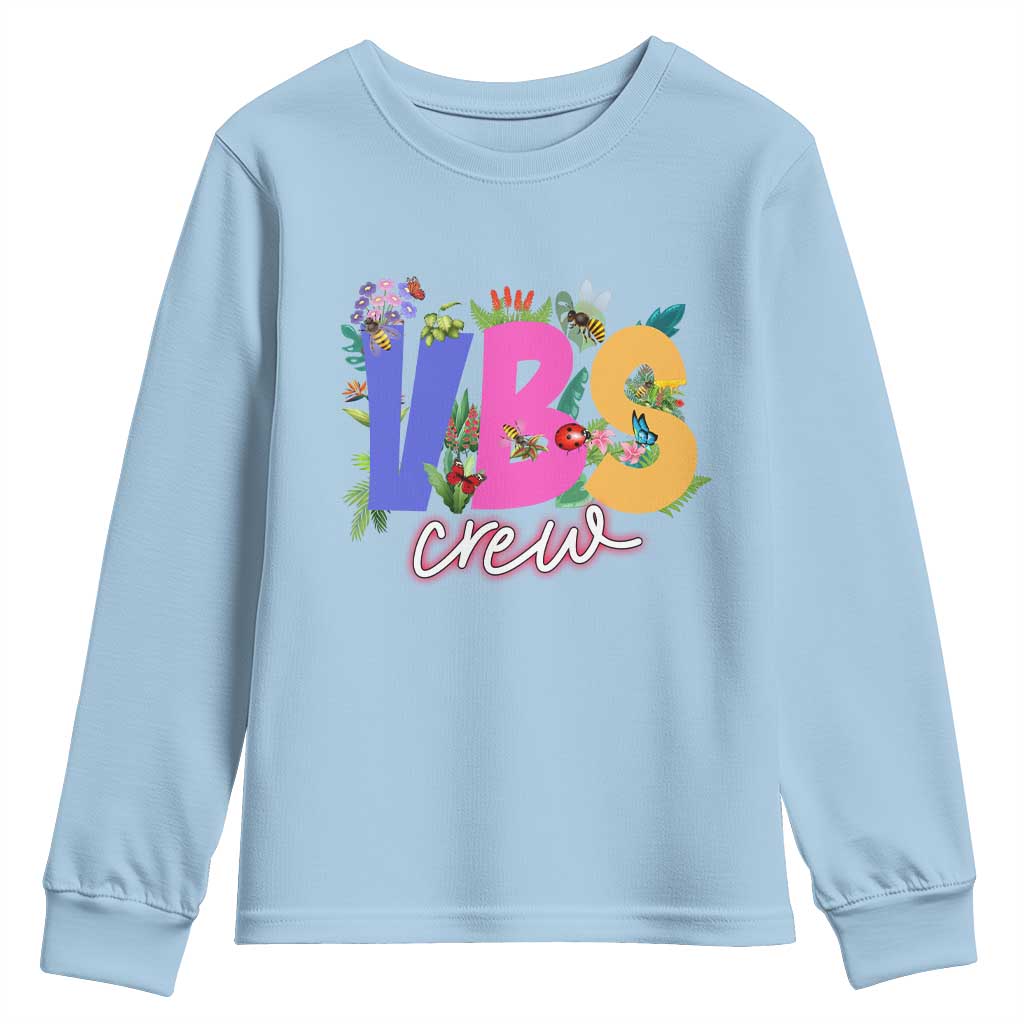VBS Crew 2025 Youth Sweatshirt Magninfied Vacation Bible School Adventure