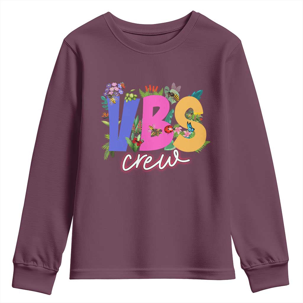 VBS Crew 2025 Youth Sweatshirt Magninfied Vacation Bible School Adventure