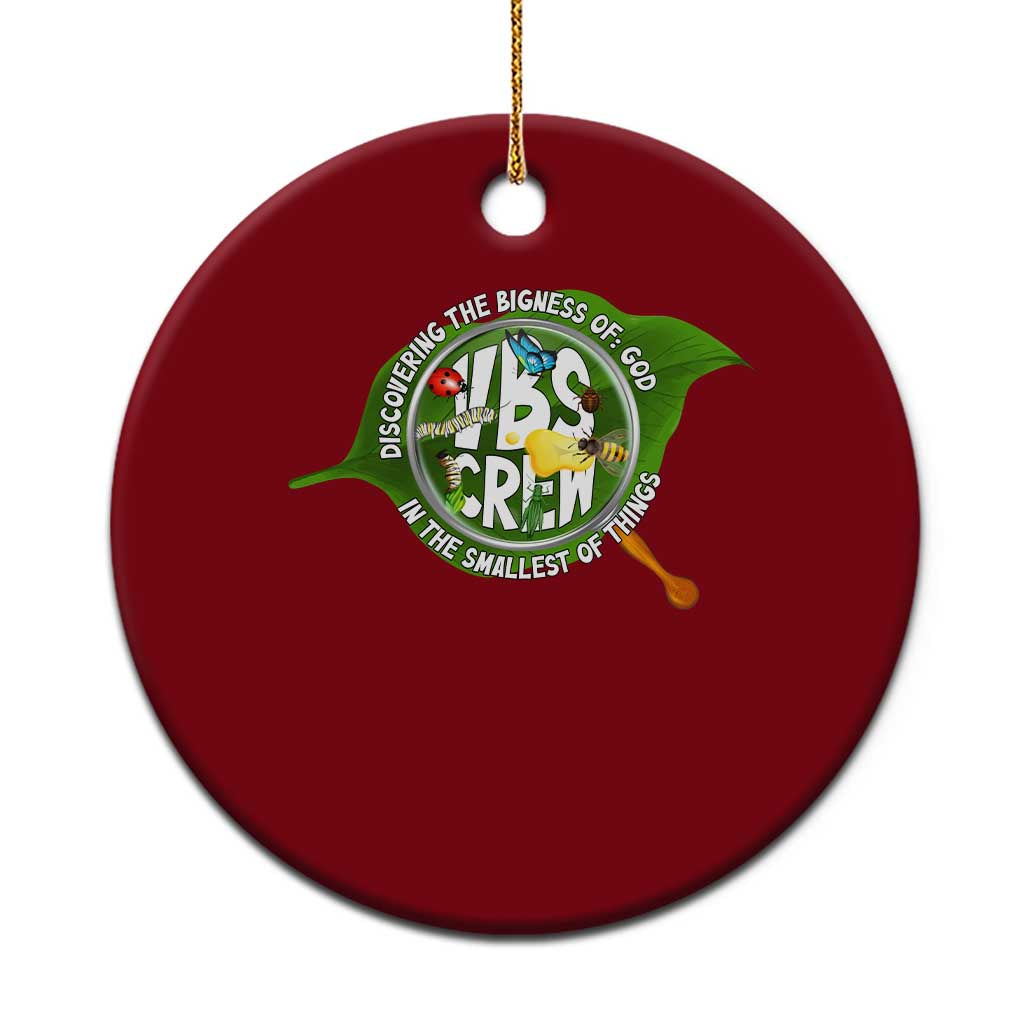 VBS Crew 2025 Ceramic Ornament Magnified Discovering The Bigness Of God In The Smallest Of Things - Wonder Print Shop