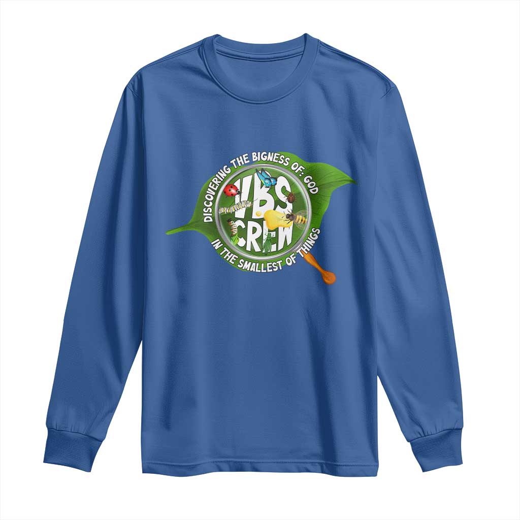 VBS Crew 2025 Long Sleeve Shirt Magnified Discovering The Bigness Of God In The Smallest Of Things