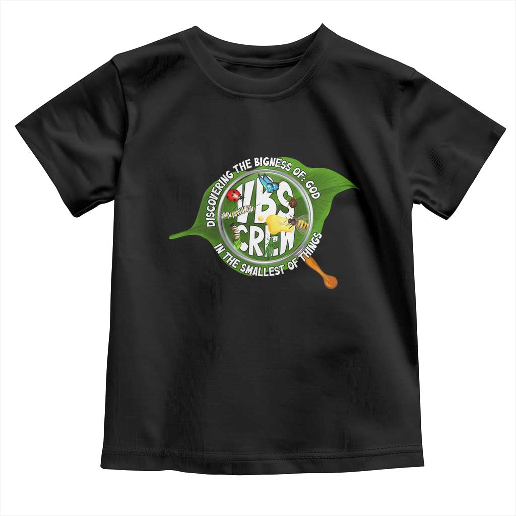 VBS Crew 2025 Toddler T Shirt Magnified Discovering The Bigness Of God In The Smallest Of Things