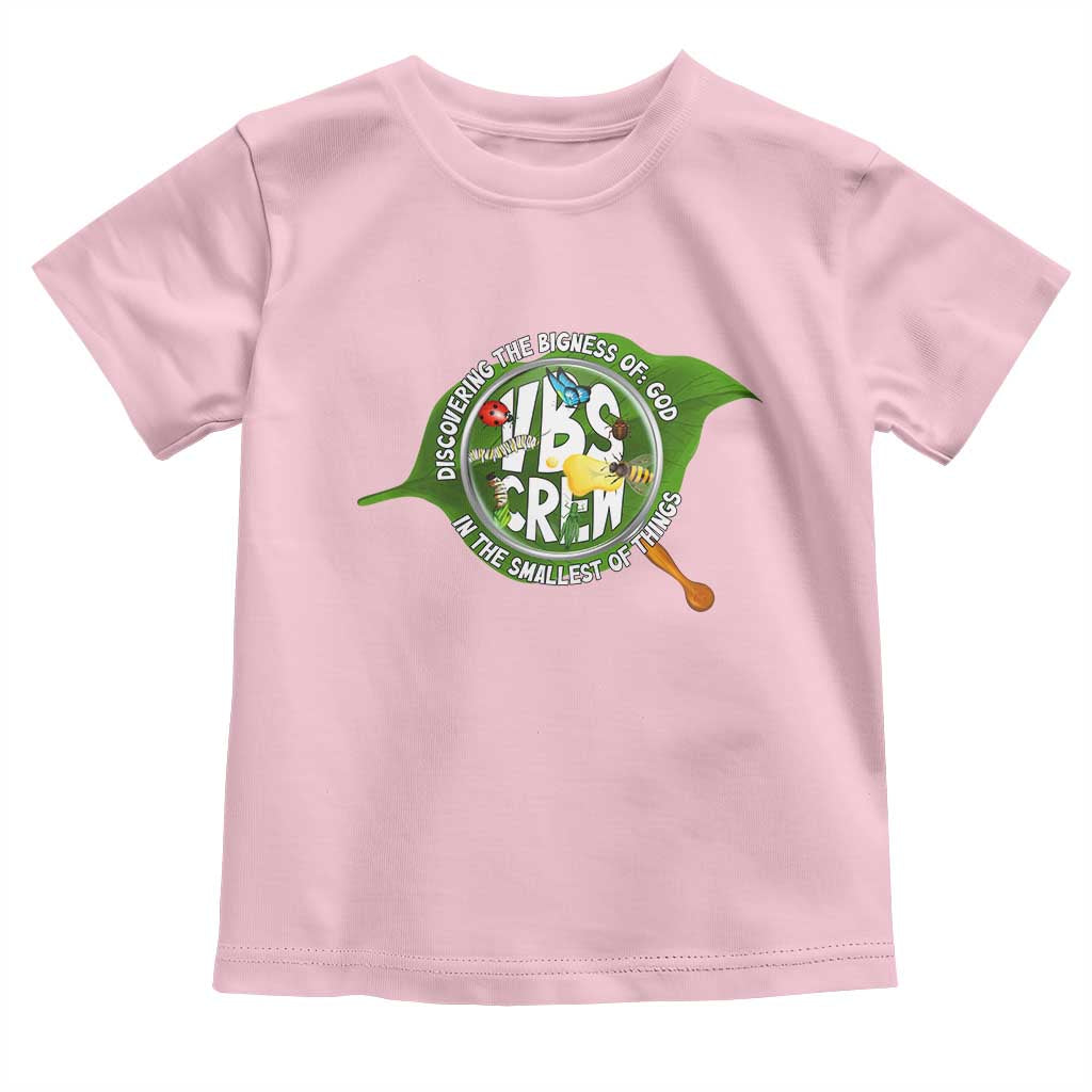 VBS Crew 2025 Toddler T Shirt Magnified Discovering The Bigness Of God In The Smallest Of Things