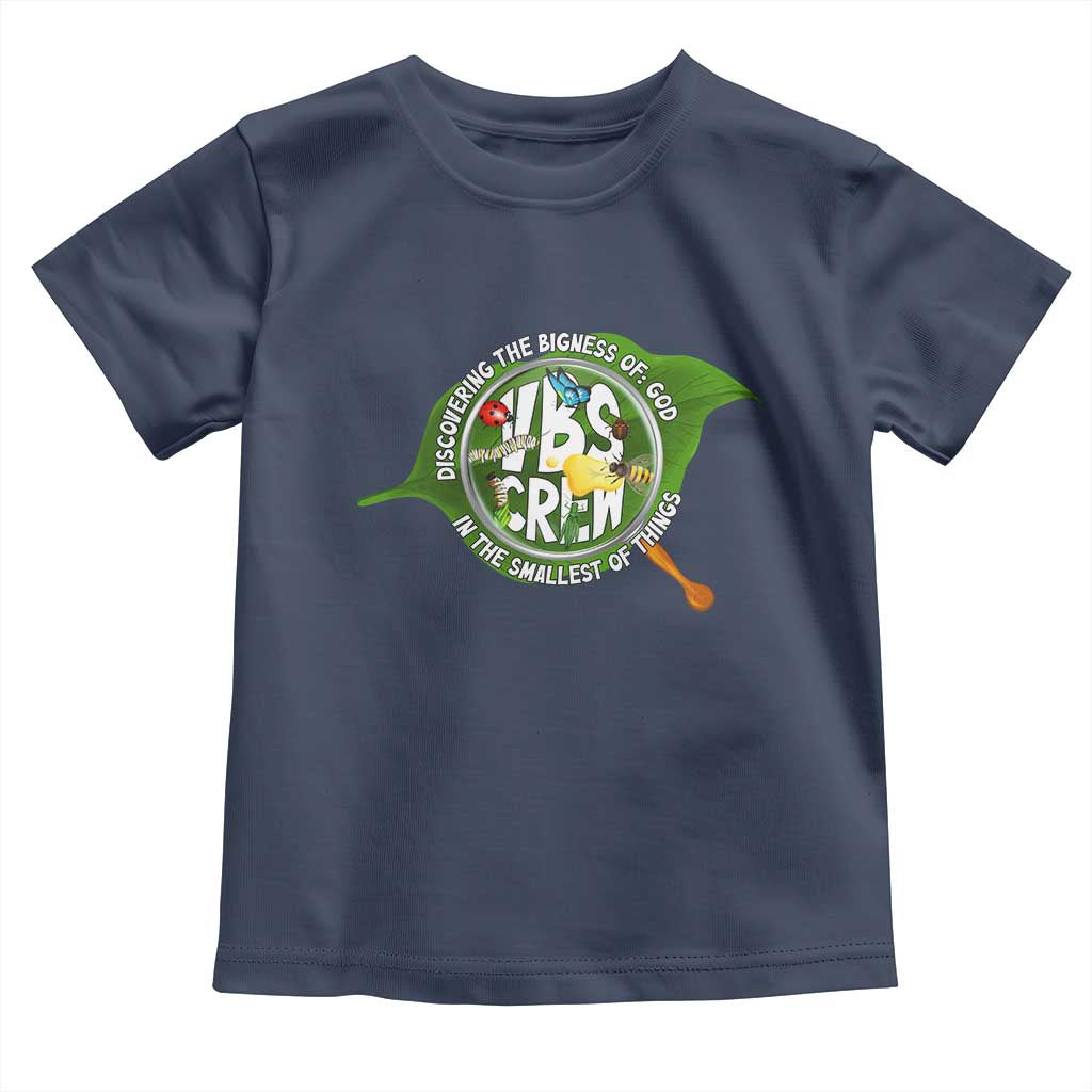 VBS Crew 2025 Toddler T Shirt Magnified Discovering The Bigness Of God In The Smallest Of Things