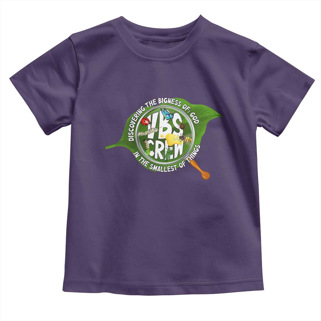 VBS Crew 2025 Toddler T Shirt Magnified Discovering The Bigness Of God In The Smallest Of Things