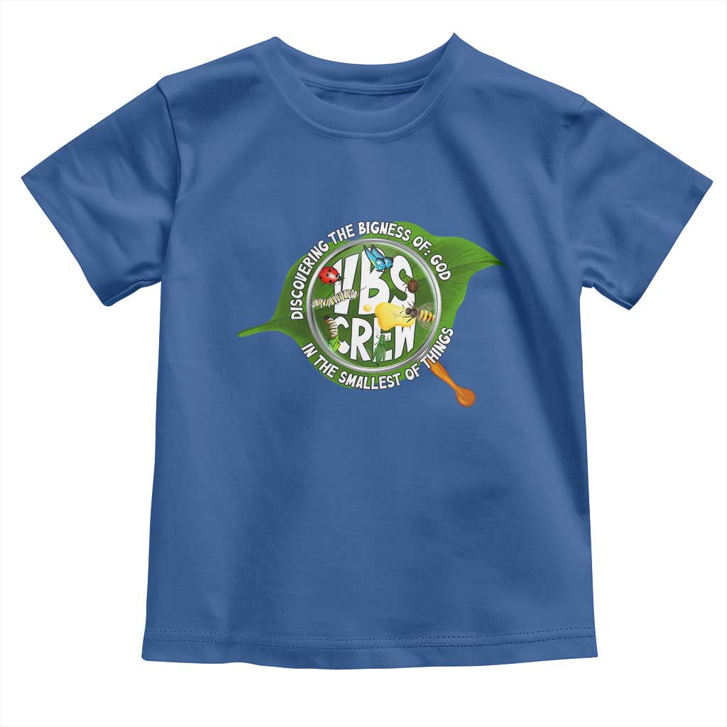 VBS Crew 2025 Toddler T Shirt Magnified Discovering The Bigness Of God In The Smallest Of Things