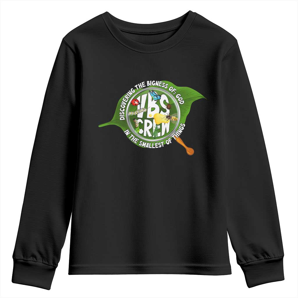 VBS Crew 2025 Youth Sweatshirt Magnified Discovering The Bigness Of God In The Smallest Of Things