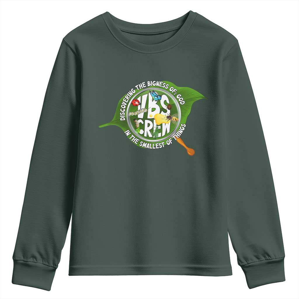 VBS Crew 2025 Youth Sweatshirt Magnified Discovering The Bigness Of God In The Smallest Of Things