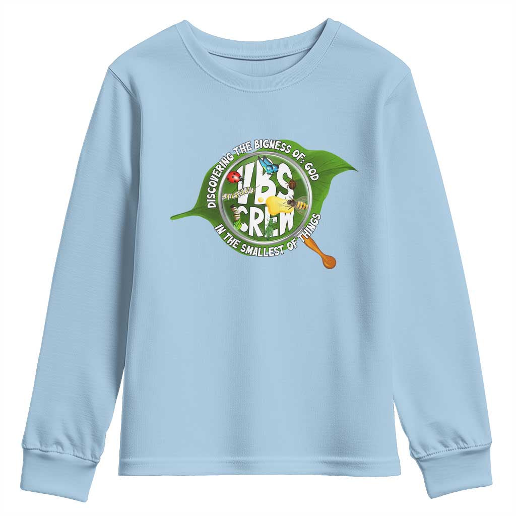 VBS Crew 2025 Youth Sweatshirt Magnified Discovering The Bigness Of God In The Smallest Of Things