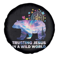VBS 2025 Adventure Bear Spare Tire Cover Trusting Jesus In A Wild World Northen Lights