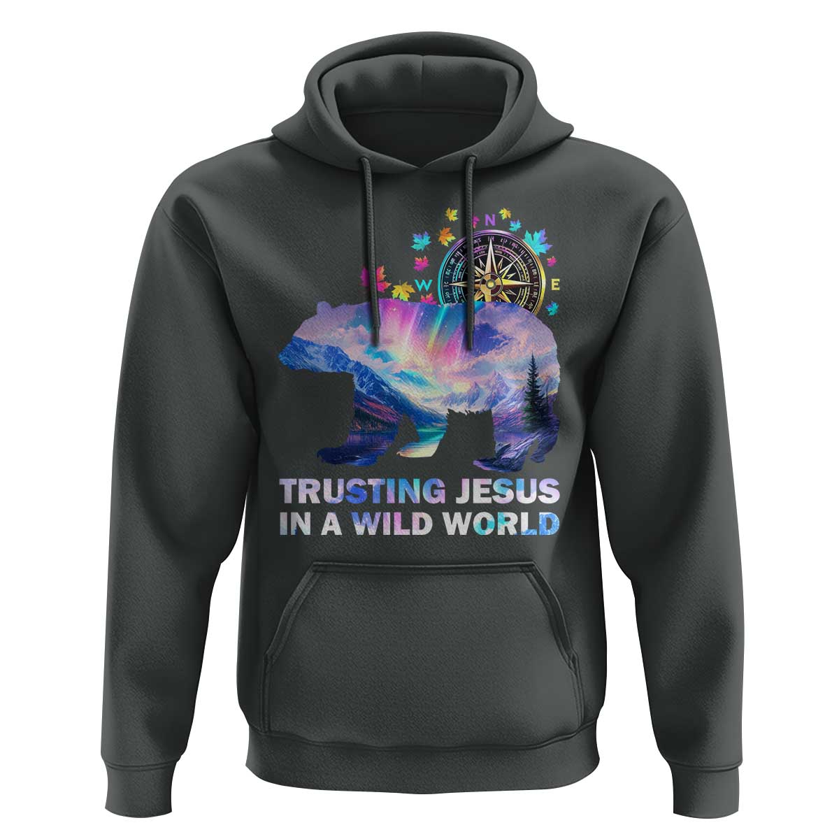 VBS 2025 Adventure Bear Hoodie Trusting Jesus In A Wild World Northen Lights