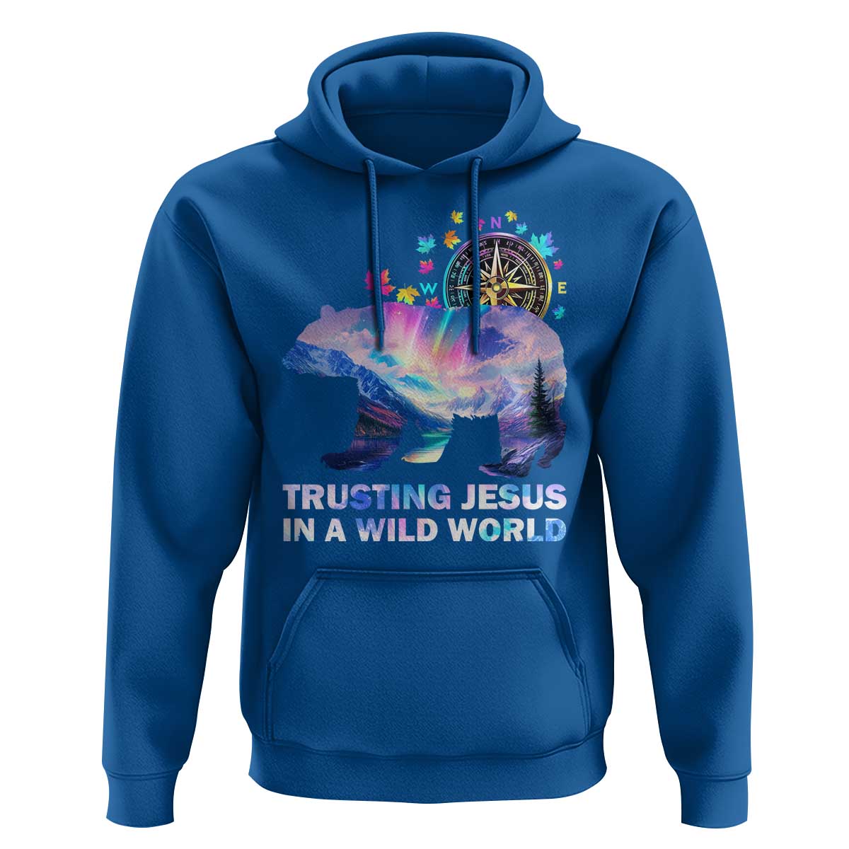 VBS 2025 Adventure Bear Hoodie Trusting Jesus In A Wild World Northen Lights