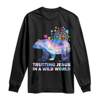 VBS 2025 Adventure Bear Long Sleeve Shirt Trusting Jesus In A Wild World Northen Lights