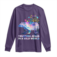 VBS 2025 Adventure Bear Long Sleeve Shirt Trusting Jesus In A Wild World Northen Lights
