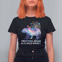 VBS 2025 Adventure Bear T Shirt For Women Trusting Jesus In A Wild World Northen Lights