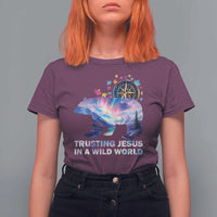 VBS 2025 Adventure Bear T Shirt For Women Trusting Jesus In A Wild World Northen Lights