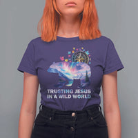 VBS 2025 Adventure Bear T Shirt For Women Trusting Jesus In A Wild World Northen Lights