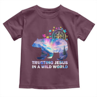 VBS 2025 Adventure Bear Toddler T Shirt Trusting Jesus In A Wild World Northen Lights