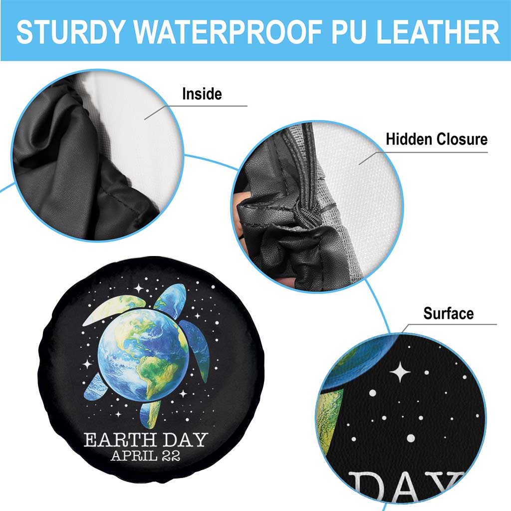 Earth Day Sea Turtle Spare Tire Cover Restore Earth Save The Planet