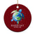 Earth Day Sea Turtle Ceramic Ornament Restore Earth Save The Planet - Wonder Print Shop