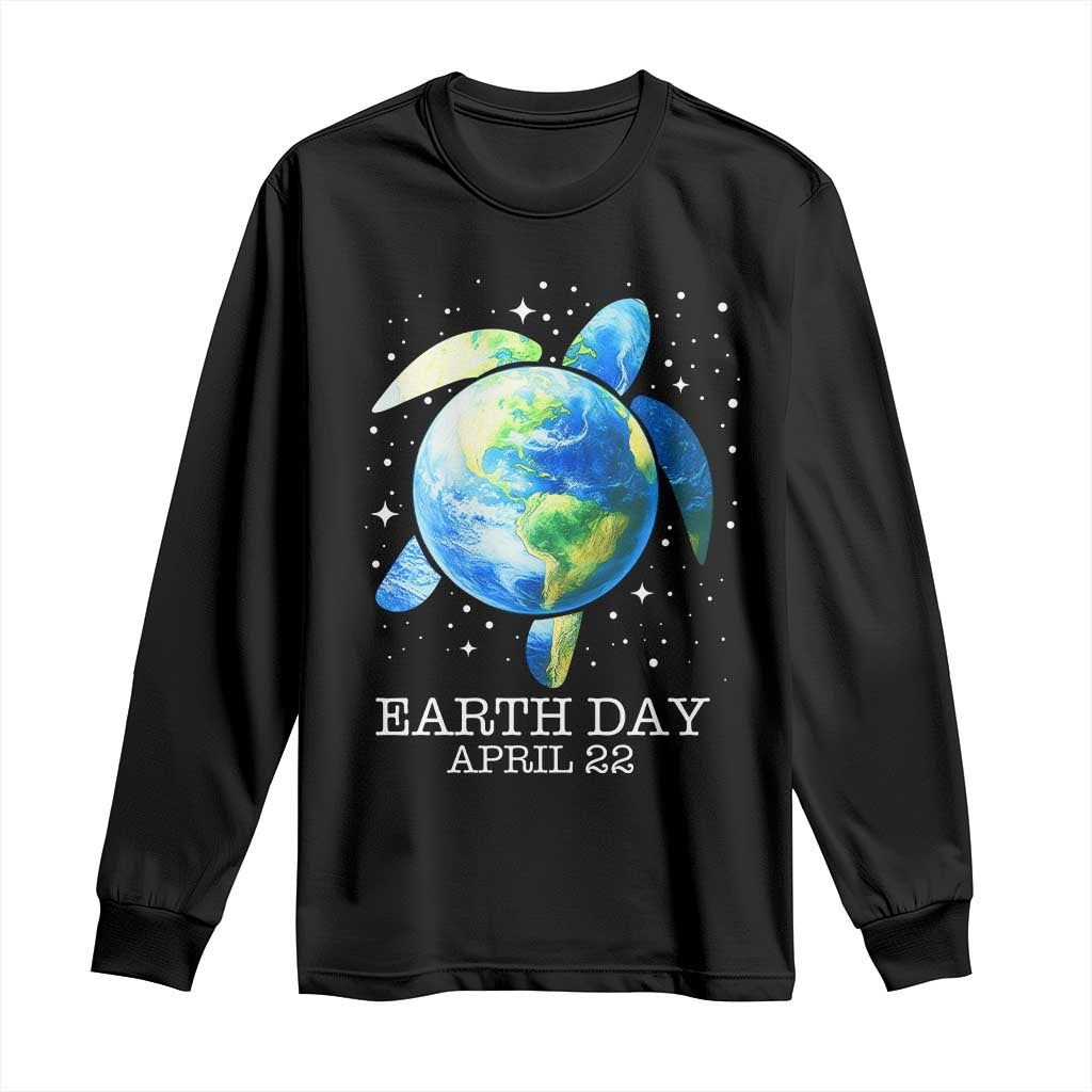 Earth Day Sea Turtle Long Sleeve Shirt Restore Earth Save The Planet