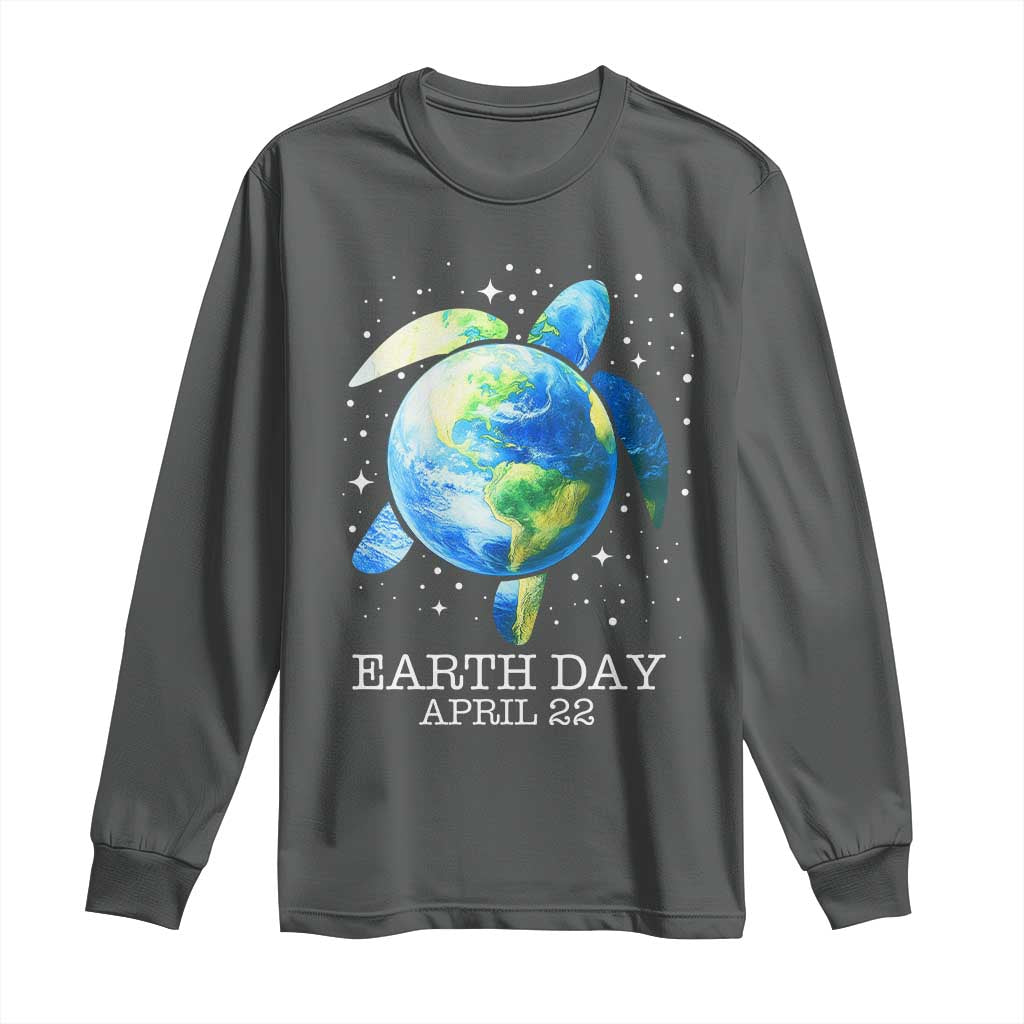 Earth Day Sea Turtle Long Sleeve Shirt Restore Earth Save The Planet