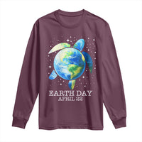 Earth Day Sea Turtle Long Sleeve Shirt Restore Earth Save The Planet