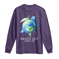 Earth Day Sea Turtle Long Sleeve Shirt Restore Earth Save The Planet