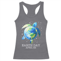 Earth Day Sea Turtle Racerback Tank Top Restore Earth Save The Planet