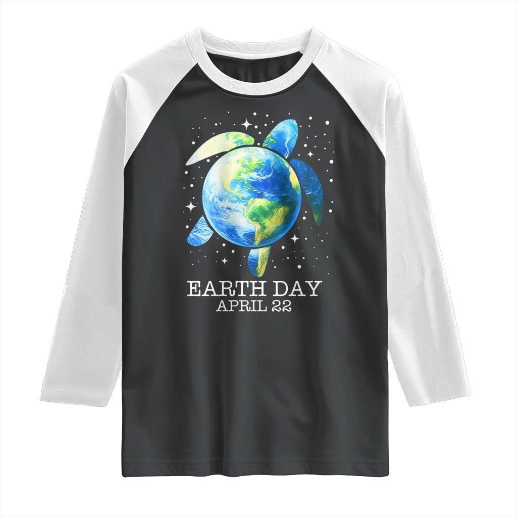 Earth Day Sea Turtle Raglan Shirt Restore Earth Save The Planet