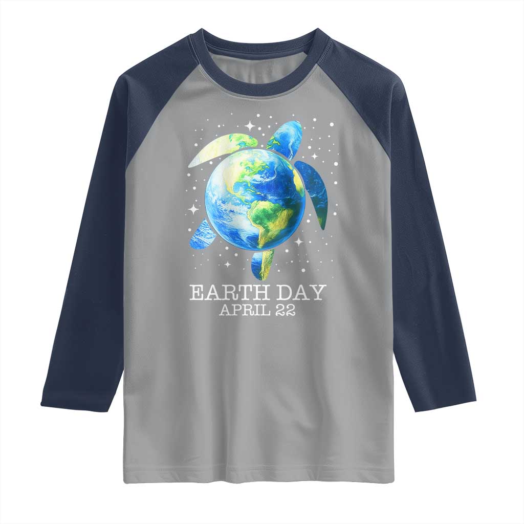 Earth Day Sea Turtle Raglan Shirt Restore Earth Save The Planet
