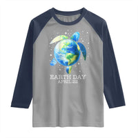 Earth Day Sea Turtle Raglan Shirt Restore Earth Save The Planet