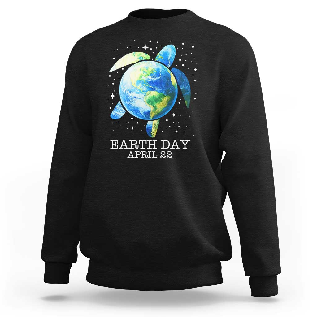 Earth Day Sea Turtle Sweatshirt Restore Earth Save The Planet