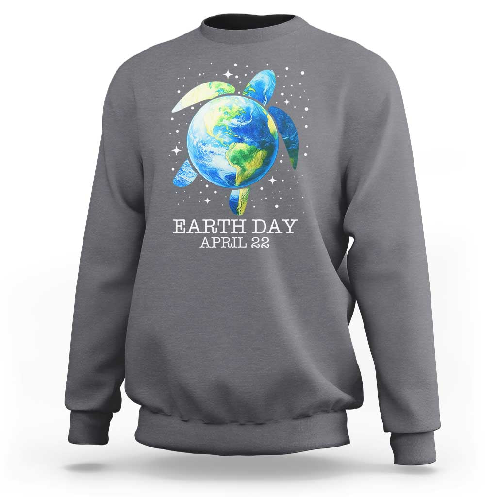 Earth Day Sea Turtle Sweatshirt Restore Earth Save The Planet