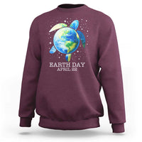 Earth Day Sea Turtle Sweatshirt Restore Earth Save The Planet