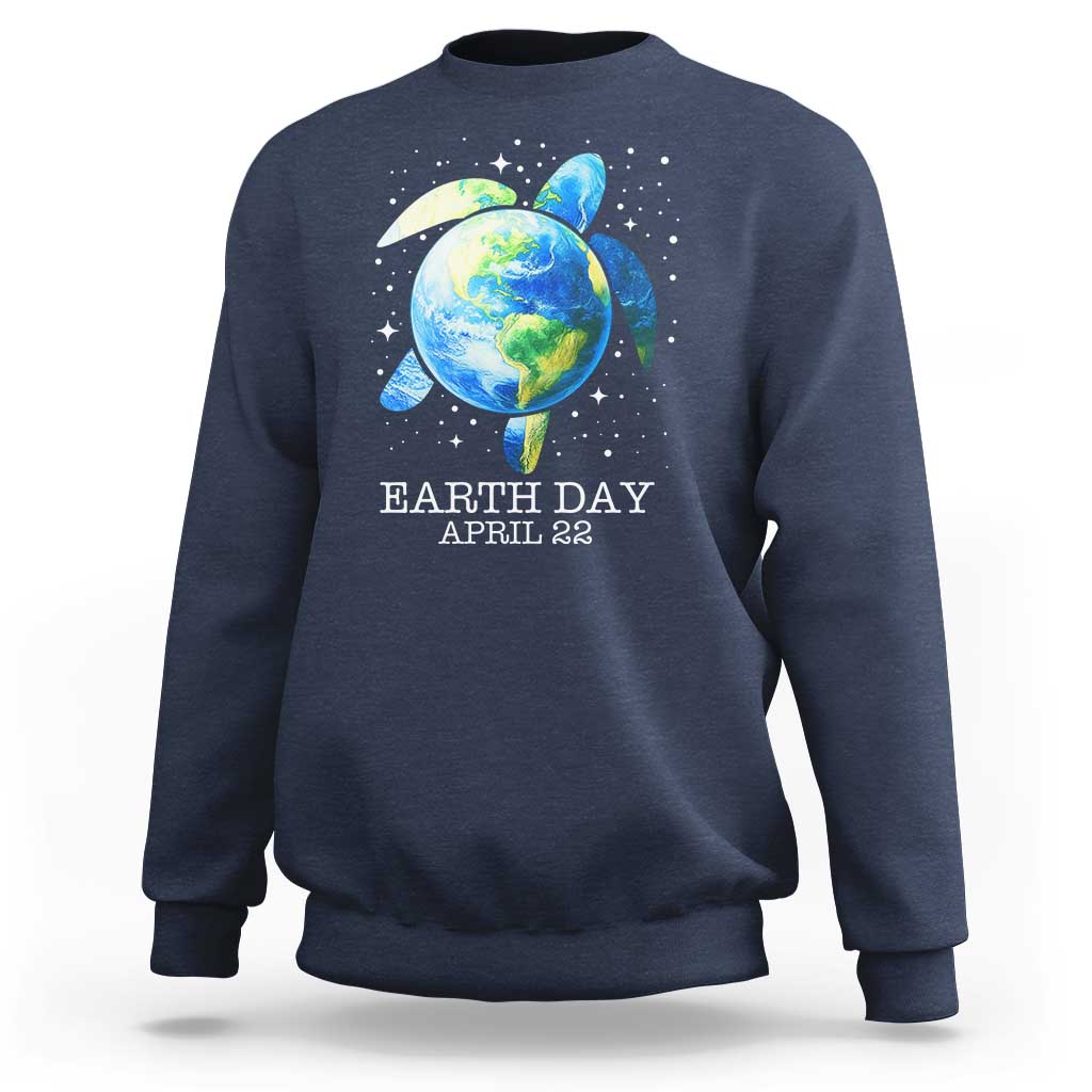Earth Day Sea Turtle Sweatshirt Restore Earth Save The Planet