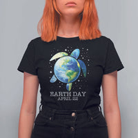 Earth Day Sea Turtle T Shirt For Women Restore Earth Save The Planet