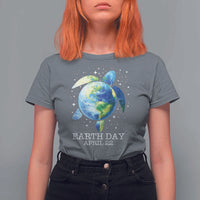 Earth Day Sea Turtle T Shirt For Women Restore Earth Save The Planet