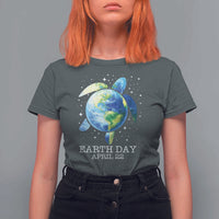 Earth Day Sea Turtle T Shirt For Women Restore Earth Save The Planet