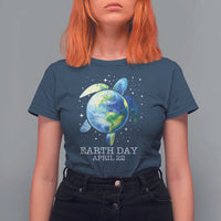 Earth Day Sea Turtle T Shirt For Women Restore Earth Save The Planet
