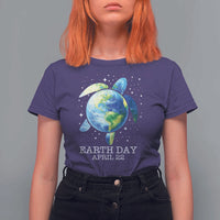 Earth Day Sea Turtle T Shirt For Women Restore Earth Save The Planet