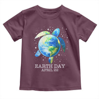 Earth Day Sea Turtle Toddler T Shirt Restore Earth Save The Planet