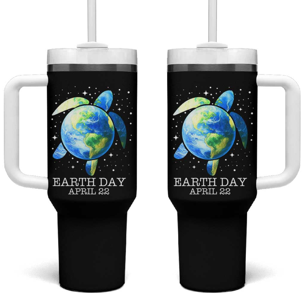 Earth Day Sea Turtle Tumbler With Handle Restore Earth Save The Planet