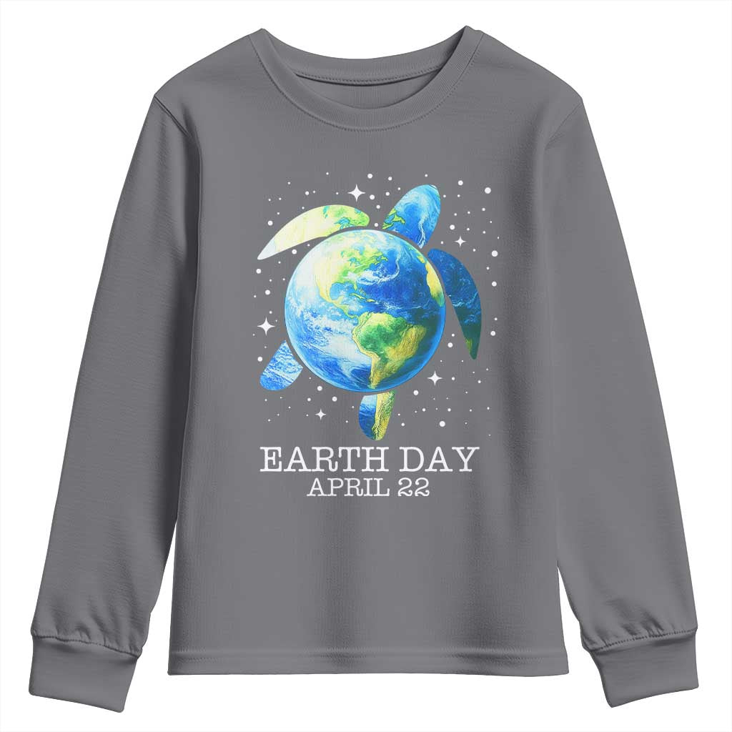 Earth Day Sea Turtle Youth Sweatshirt Restore Earth Save The Planet