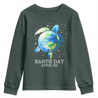 Earth Day Sea Turtle Youth Sweatshirt Restore Earth Save The Planet