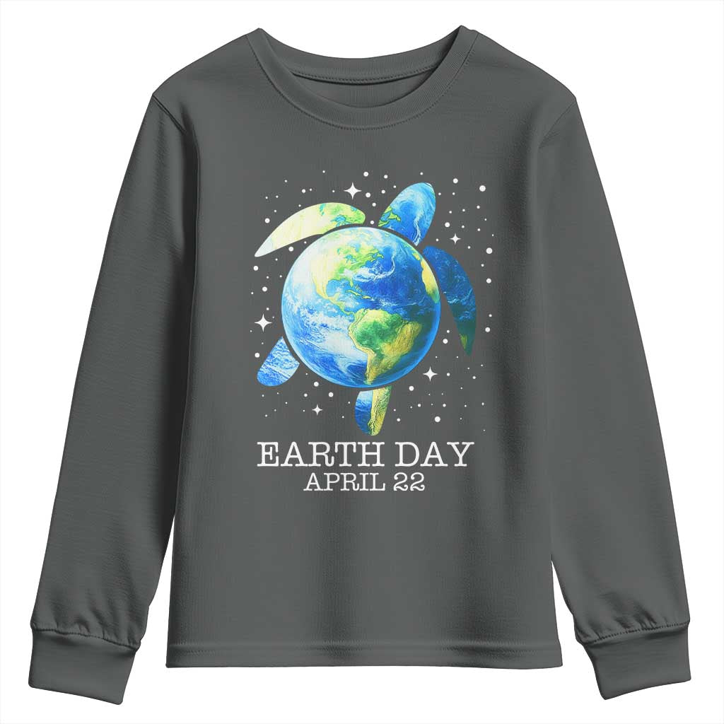 Earth Day Sea Turtle Youth Sweatshirt Restore Earth Save The Planet