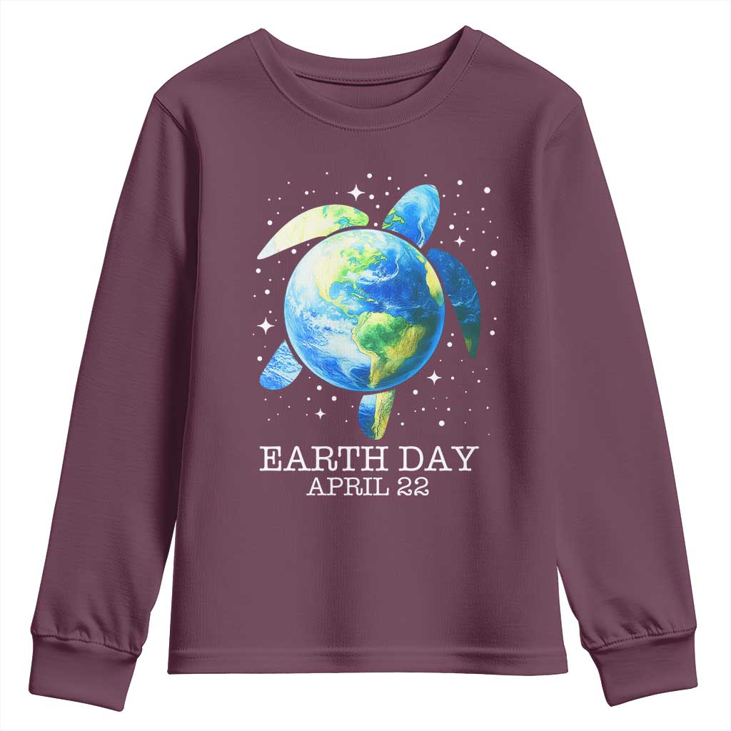 Earth Day Sea Turtle Youth Sweatshirt Restore Earth Save The Planet