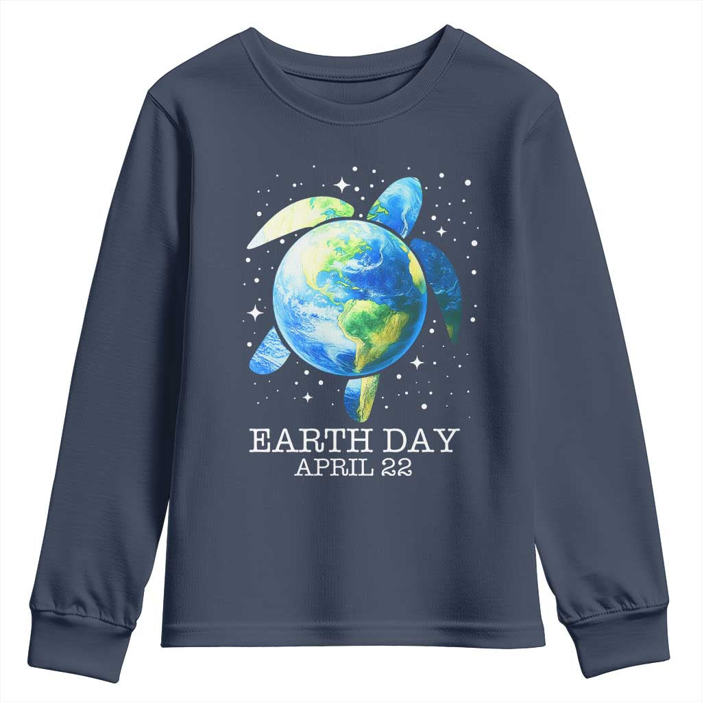 Earth Day Sea Turtle Youth Sweatshirt Restore Earth Save The Planet