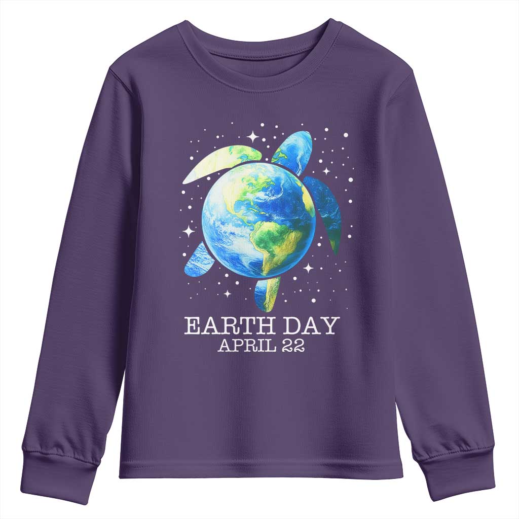 Earth Day Sea Turtle Youth Sweatshirt Restore Earth Save The Planet