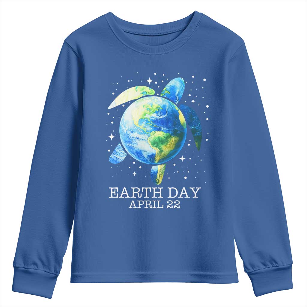 Earth Day Sea Turtle Youth Sweatshirt Restore Earth Save The Planet